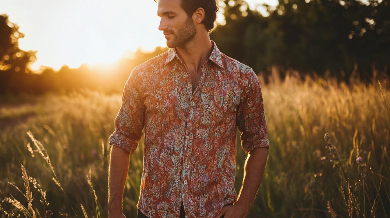 Camisa bohemia de algodón para hombre: Tendencias, tallas y diseños que debes conocer